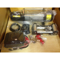 Лебедка электрическая 12V 9500lbs / 4310 кг (моносол/механизм IP66) стальной трос