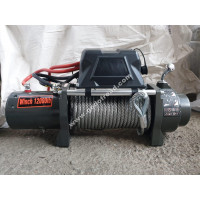 Лебедка электрическая 12V Electric Winch 12000lbs / 5443 кг (блок управления влагозащищен) стальной трос 10*18
