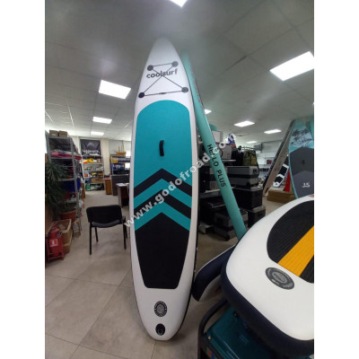 Надувная доска для SUP (САП) серфинга 3,2 COOL SURF однослойная (320*75*15см, 1 плавник) 