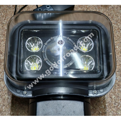 Фара-искатель 70W (LED) с д/у Черный (встроенный аккумулятор)